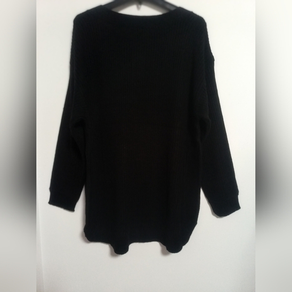 New Black Knitted Sweater / Size 2X - Picture 5 of 9